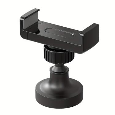 Imagem de Suporte magnético para academia, suporte de telefone magnético giratório de 360° portátil para registro de exercícios de academia, suporte de telefone com base magnética potente para equipamentos de