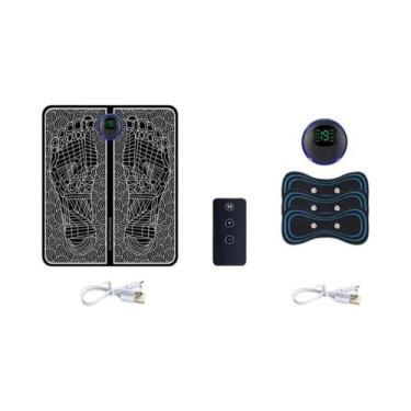 Imagem de Almofada De Massagem Elétrica Portátil EMS Para Os Pés, Estimulação Mu