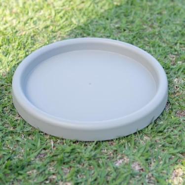 Imagem de Prato Coletor Redondo Para Vasos De Plantas | Base Para Vaso De Planta (CIMENTO GG 29,5 CM 707)