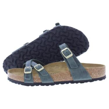 Imagem de Birkenstock Sandália feminina Franca Oiled Leather, Tomilho, 8-8.5