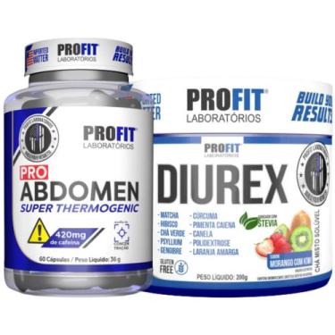 Imagem de Termogênico Pro Abdomen 60 Cápsulas + Diurex 200g - Profit, Morango co