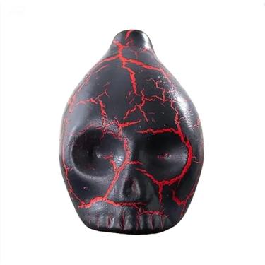 Imagem de Apito da Morte Asteca Gritando - Apito Cerâmico 126+ DB, Apito Mortal Mais Alto Perfeito para Halloween e Dias De Los Muertos (Preto + Vermelho)