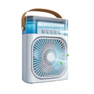 Imagem de Refrigerador De Ar Ventilador Umidificador Portátil Com Reservatório De Água