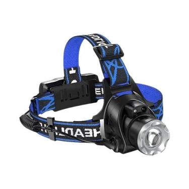 Imagem de Lanterna De Cabeça LED Recarregável De Alta Potência 9000000LM Com Bat