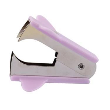 Imagem de Amagogo Removedor de grampos portátil Mini para material de escritório escolar e doméstico Extrator de grampos, Roxo