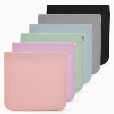 Imagem de OJXKZ 4 peças pequenas bolsas de maquiagem para bolsa, mini bolsas de cosméticos portáteis para mulheres, porta-moedas, batom, acessórios cosméticos, bolsa de armazenamento pequena para kit de viagem