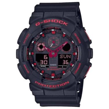 Imagem de Relógio Casio Masculino Ref:Ga-100bnr-1adr G-Shock Anadigi