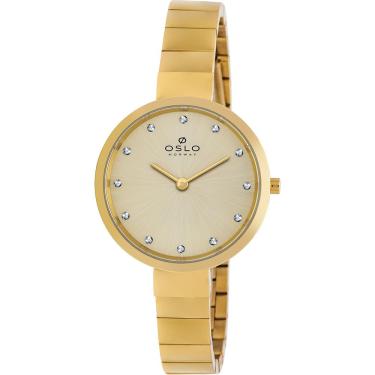 Imagem de Relógio Oslo Feminino Ref: Ofgsss9t0034 C1kx Slim Dourado