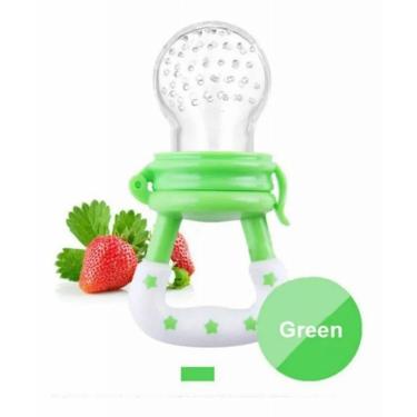 Imagem de Chupeta Alimentadora Mordedor Bebê Verde 1 Und