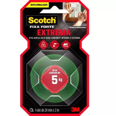Imagem de Fita Dupla Face Fixa Forte 3m 24mm X 2m 1810