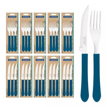 Imagem de Kit Restaurante 30 Talheres Tramontina 15 Garfos + 15 Facas