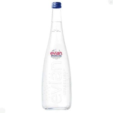 Imagem de Água Mineral Com Gás Vidro Sparkling Evian 750ml
