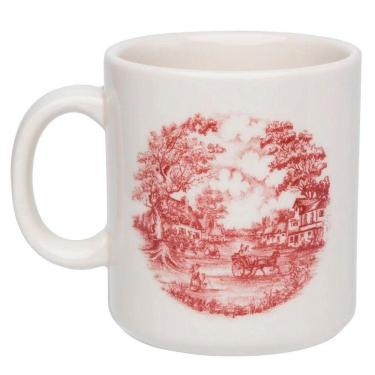 Imagem de Kit 12 Canecas Donna Vilarejo Oxford Cerâmica 270 Ml.