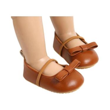 Imagem de Sapatos Florais Mary Jane Para Bebês Meninas Com Laço, Sapatos De Vest