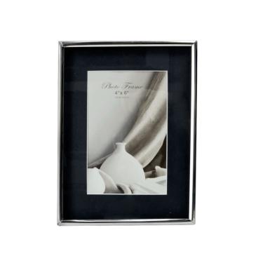 Imagem de Porta Retrato De Alumínio Fundo Preto 10X15cm