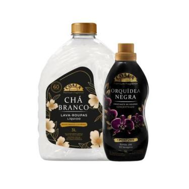 Imagem de Kit 2 Coala Laundry Lava Roupas Chá Branco 3L, Amaciante Concentrado O