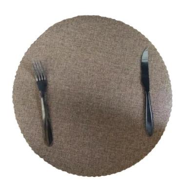 Imagem de Jogo Americano Mesa Posta Tecido Redondo Linha Luxo Tamanho - Show Hou