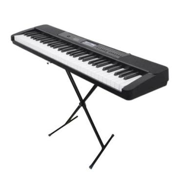 Imagem de Kit Completo Teclado Waldman WTS-300 61 Teclas, WTS-300 BK