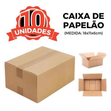 Imagem de 10 Caixas De Papelão Para Envios Pac Mini 18X11X6 - Db
