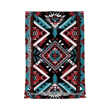 Imagem de Cobertor De Flanela Inspirado Nos Astecas, Macio E Quente Para Sonecas