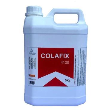 Imagem de Cola de PVA Branca Colafix 4100 Papel Papelão Madeira 5Kg - Borlen