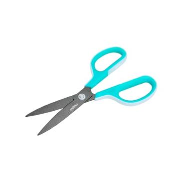 Imagem de Mimo Tesoura Profissional 17,5 cm - Alta Durabilidade e Resistência, Design Anatômico, Lâminas Curvas e Antiaderentes - Versátil - Corta Materiais Adesivos Sem Acumular Cola nas Lâminas