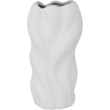 Imagem de VASO DECORATIVO ENFEITE CASA CERÂMICA 30x15x10cm BRANCO