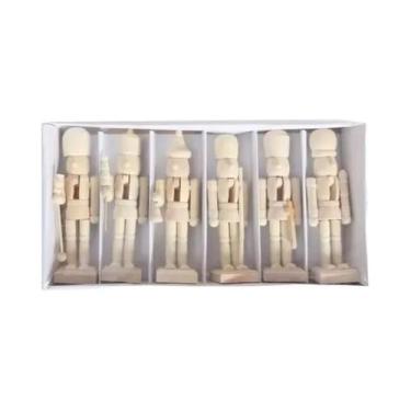 Imagem de Quebra-Nozes Rosa Em Miniatura 12/14cm Decoração De Mesa Bonecos Enfei