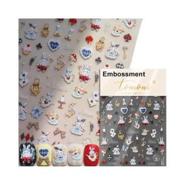 Imagem de Adesivos De Unha a Laser Com Grafite De Animais Fofos, Autoadesivos, D