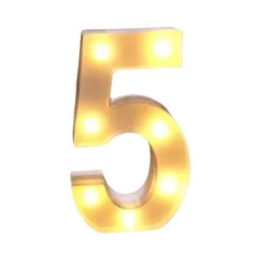 Imagem de Luz Noturna LED Luminosa Em Formato De Letra 16/22CM DIY Alfabeto Núme