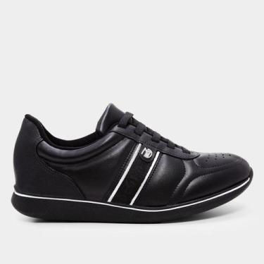 Imagem de Tênis Modare Básico 735823327897 Feminino, Preto, Prata, 36