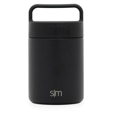 Imagem de Frasco Térmico para Alimentos 354 ml com Vedação a Vácuo Aço Inoxidável, SIMPLE MODERN Provision Insulated Food Jar Thermos , Preto