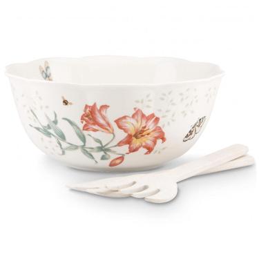 Imagem de Tigela com Capacidade de 2.3L, Material de Porcelana e Formato Redonda, Inclui 2 Utensí...
