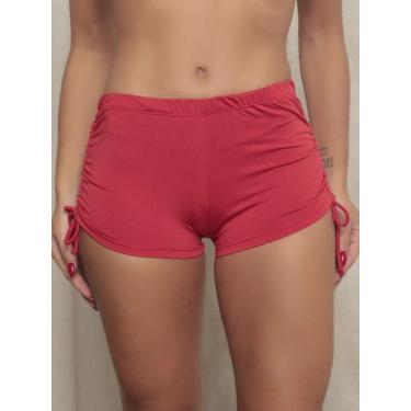 Imagem de Sukini Biquini Moda Praia com Regulagem Cintura Alta Vermelho, Vermelh