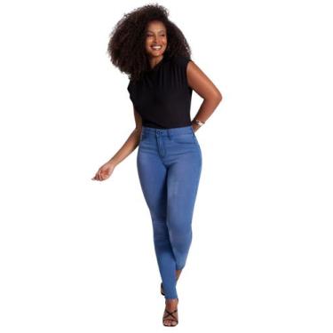 Imagem de CALÇA JEANS FEMININA CLARA FIT FOR ME (Veste 3 Tamanhos em uma única P