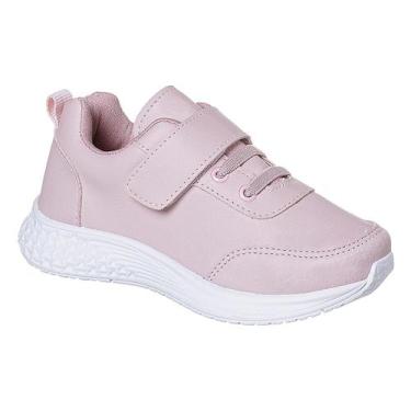 Imagem de Tênis Infantil Menina tiras autocolantes modinha escolar - MINIPASSO, 