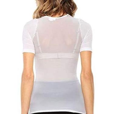 Imagem de Camiseta segunda pele com manga curta feminina Trifil C06312, Branco, 