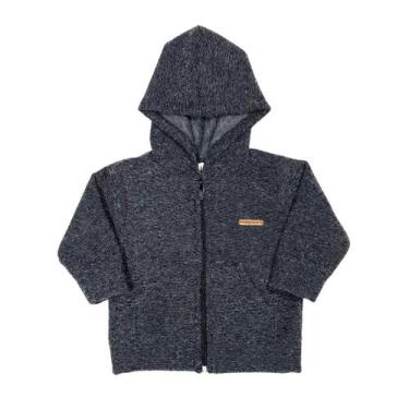 Imagem de Jaqueta Boucle Peluciada Com Capuz E Zíper Infantil Bebê - Fofotinhos,