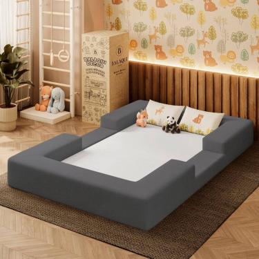 Imagem de Cama Montessoriana Berço Infantil 100% Espuma Balaqui Decor