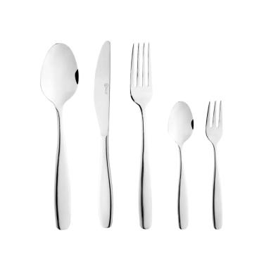 Imagem de Conjunto Faqueiro 20 Peças Aço Inox Cannes Jogo De Talheres Garfo Faca Colher Wolff