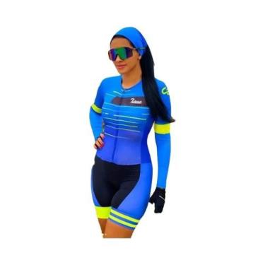 Imagem de Conjunto De Ciclismo Feminino De Verão Com Manga Longa XAMA Little Mon