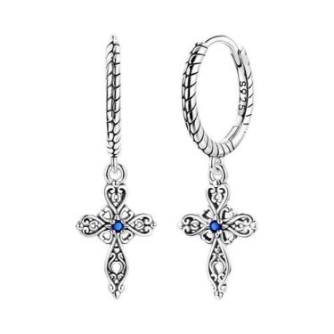 Imagem de Brincos De Prata Esterlina 925 Com Estrelas Rosa E Conchas Florais Par