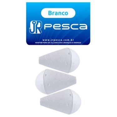 Imagem de Boia Lambari Branca Nº06 c/ 3un - JR Pesca