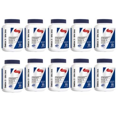 Imagem de KIT 10 Ômega 3 - 120 Cápsulas 1g - Vitafor-Unissex