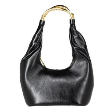 Imagem de Bolsa Feminina Média Schutz Hobo Soleil Couro Alça Dourada 500150872-Feminino