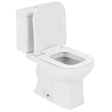 Imagem de Kit Vaso Sanitário Com Caixa Acoplada Quadra 3-6 Litros Branco - Deca 
