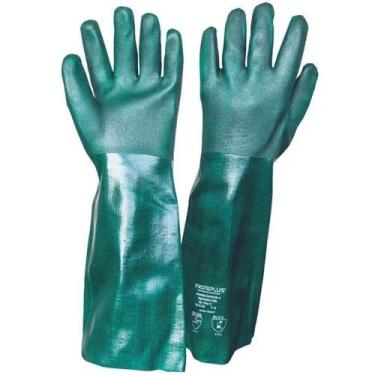 Imagem de Luva De Pvc Com Forro De Algodão 45 Cm - Proteplus Luva De Pvc Com For