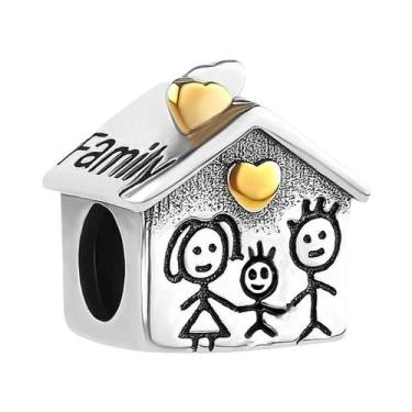 Imagem de Pingente Árvore Genealógica Prata 925 Charm Mãe Pai Amor Eterno Para P