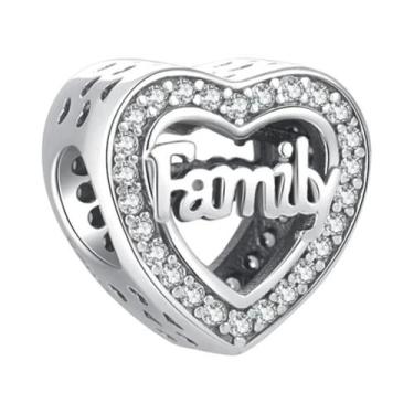 Imagem de Pingente Árvore Genealógica Prata 925 Charm Mãe Pai Amor Eterno Para P