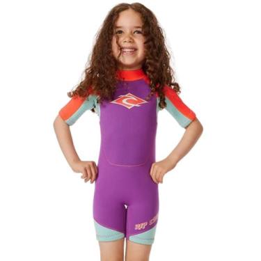 Imagem de Short John Rip Curl Infantil Omega Back Zip 1.5mm, 06, Pink